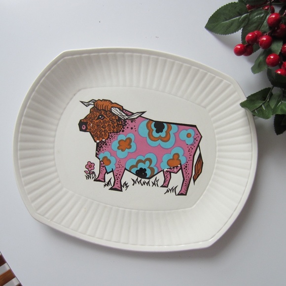 FOLK ART Unique Beefeater Plate - Picture 1 of 5